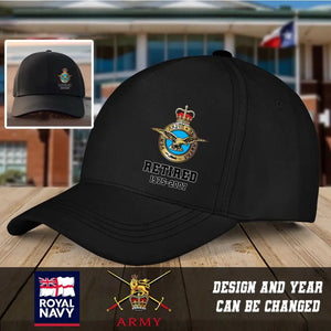 Personalized British Armed Forces Veteran Custom Time Black Cap QTHN1645