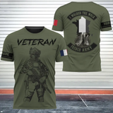 Personalized French Veteran/Retired TShirt Printed 231637AHVQ