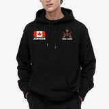 Personalized Canadian Military Custom Name & Time Hoodie 2D Printed KVH1672