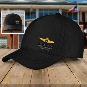 Personalized Belgian Military Veteran Custom Time Black Cap QTHN1682