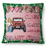 Personalized Jeep Girl Classy Sassy And A Bit Smart Assy Seguin Pillow Printed HN231676