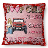 Personalized Jeep Girl Classy Sassy And A Bit Smart Assy Seguin Pillow Printed HN231676