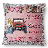 Personalized Jeep Girl Classy Sassy And A Bit Smart Assy Seguin Pillow Printed HN231676