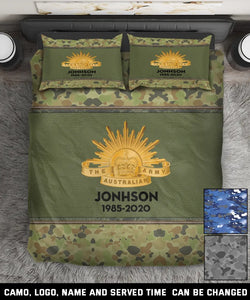 Personalized The Army Australian Veteran Custom Name & Time Bedding Set Printed KVH231687
