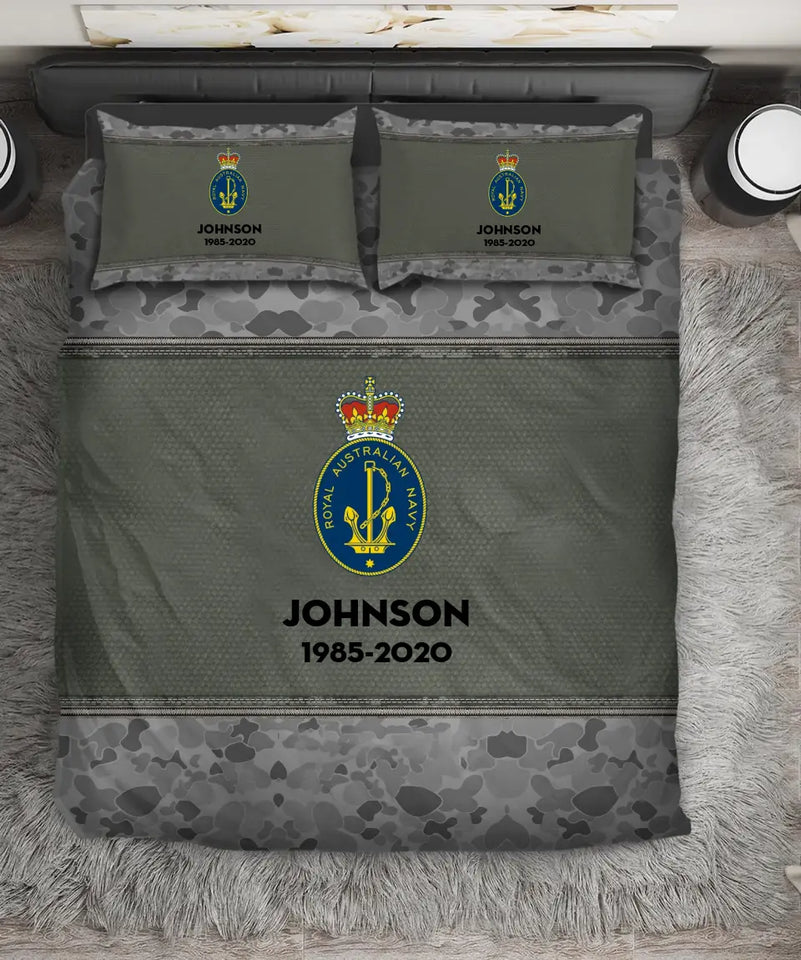 Personalized The Army Australian Veteran Custom Name & Time Bedding Set Printed KVH231687