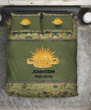 Personalized The Army Australian Veteran Custom Name & Time Bedding Set Printed KVH231687