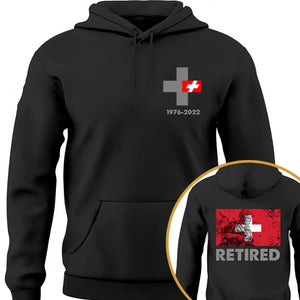Personalized Retired Swiss Veteran Custom Time Hoodie 2D Printed VQ231675