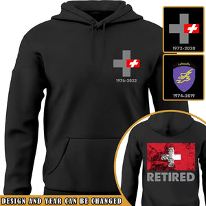 Personalized Retired Swiss Veteran Custom Time Hoodie 2D Printed VQ231675