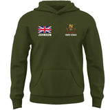 Personalized UK Military Custom Name & Time Hoodie 2D Printed KVH1672