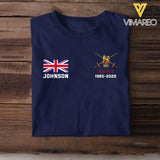 Personalized UK Military Custom Name & Time Hoodie 2D Printed KVH1672