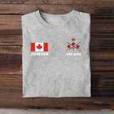 Personalized Canadian Military Custom Name & Time Hoodie 2D Printed KVH1672