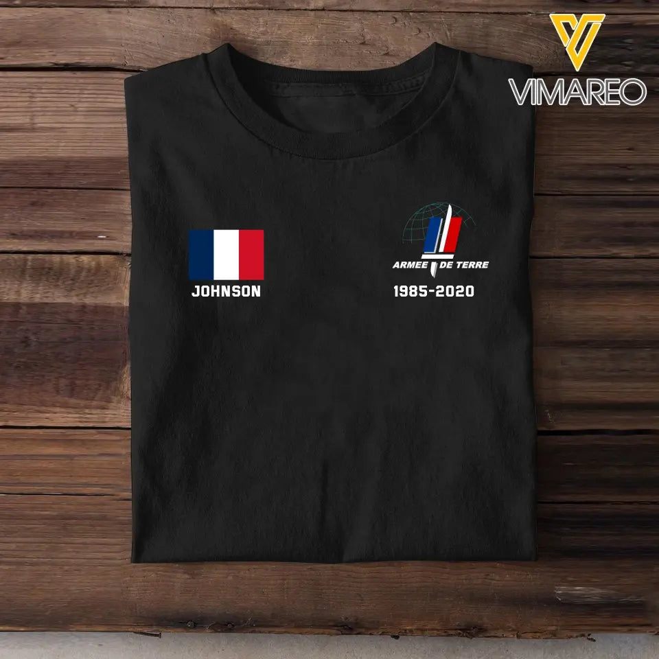 Personalized French Milirary Custom Name Hoodie 2D Printed KVH1670