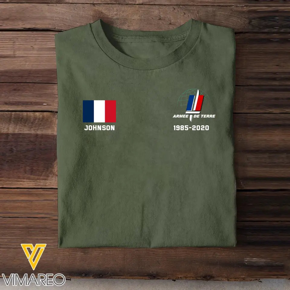 Personalized French Milirary Custom Name Hoodie 2D Printed KVH1670