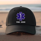 Personalized Paramedic EMS EMT Retired Black Cap QTKH1718