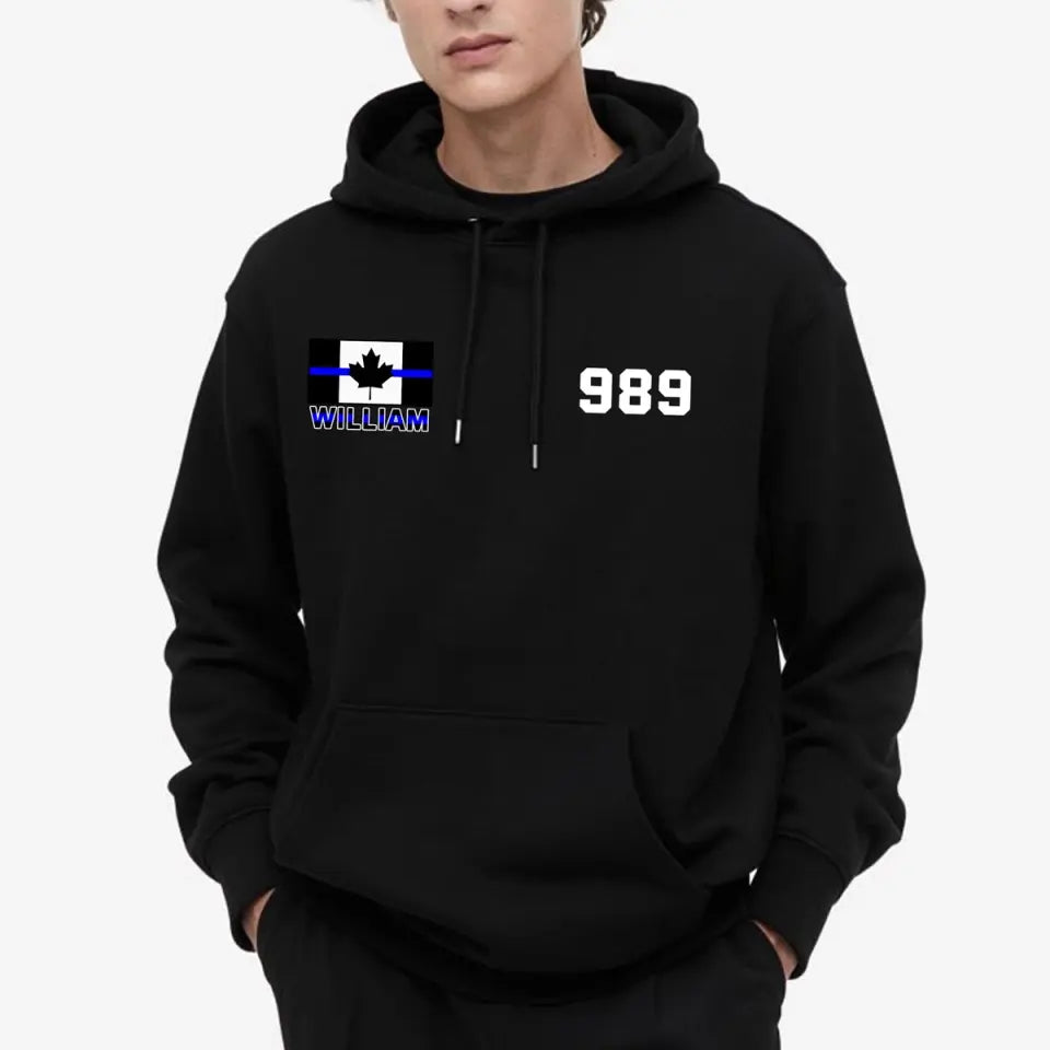 Personalized Canadian Police Custom Name & ID Hoodie 2D Printed VQ231723