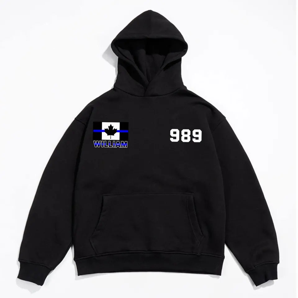 Personalized Canadian Police Custom Name & ID Hoodie 2D Printed VQ231723