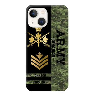 Personalized Canadian Armed Forces Logo Custom Name Phonecase Printed 231721AHVA