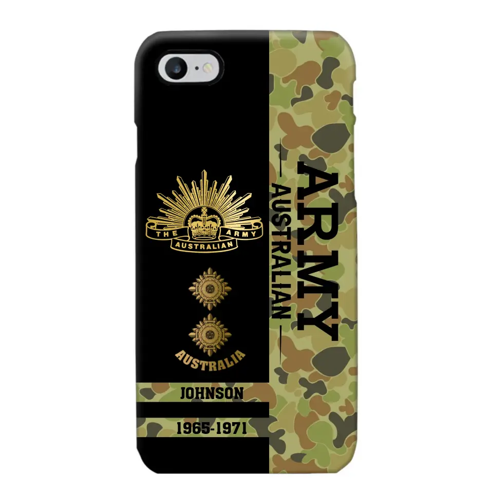 Personalized Australian Armed Forces Logo Custom Name Phonecase Printed 231721AHVA