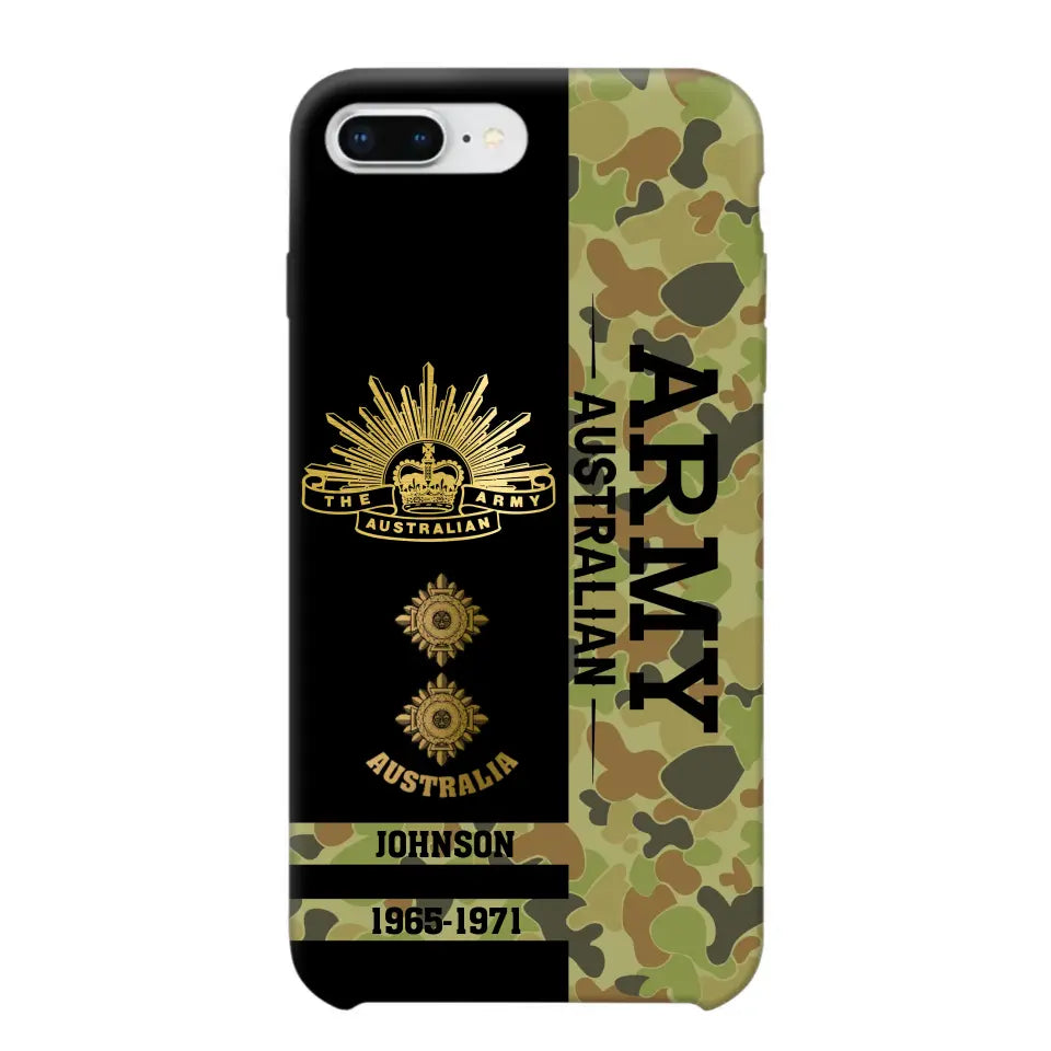 Personalized Australian Armed Forces Logo Custom Name Phonecase Printed 231721AHVA