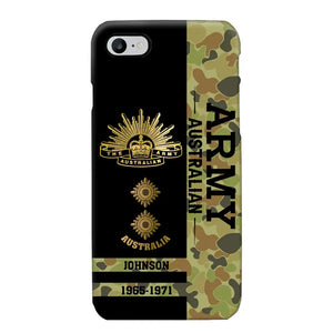 Personalized Australian Armed Forces Logo Custom Name Phonecase Printed 231721AHVA