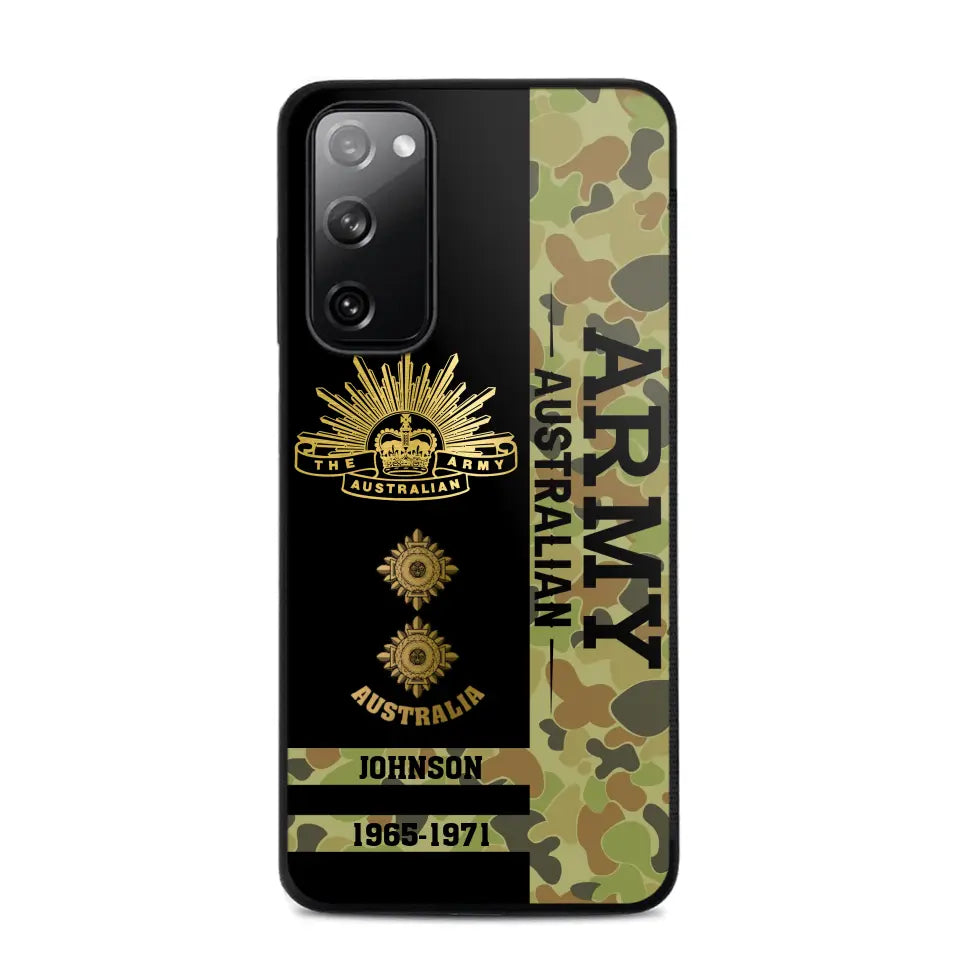 Personalized Australian Armed Forces Logo Custom Name Phonecase Printed 231721AHVA