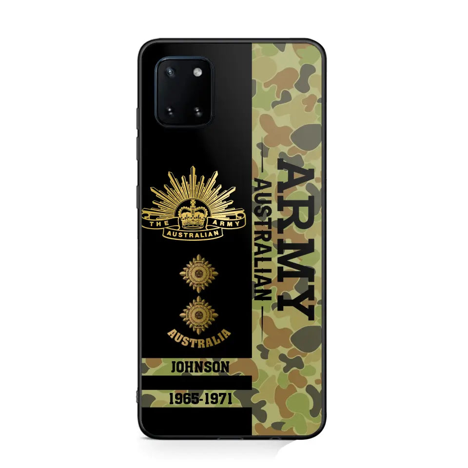 Personalized Australian Armed Forces Logo Custom Name Phonecase Printed 231721AHVA