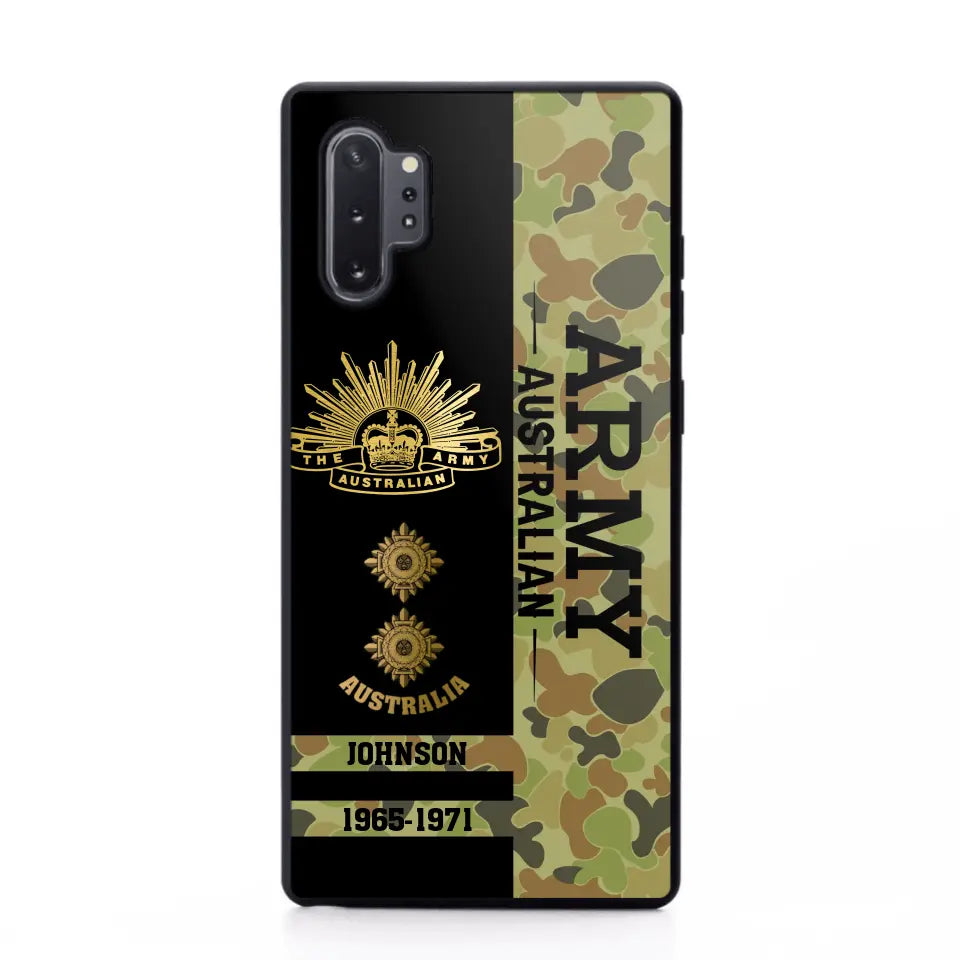 Personalized Australian Armed Forces Logo Custom Name Phonecase Printed 231721AHVA