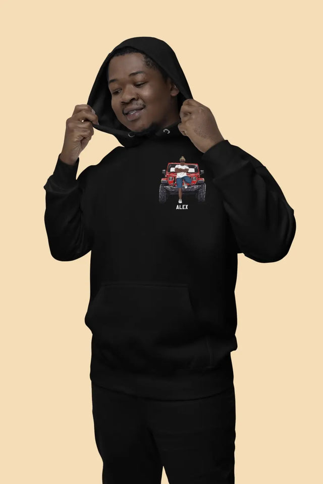 Personalized Jeep Man Custom Name Hoodie 2D Printed HN231765