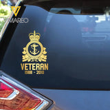 Personalized Canadian Armed Force Veteran Retired Decal Printed QTVQ1758