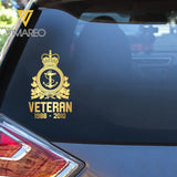 Personalized Canadian Armed Force Veteran Retired Decal Printed QTVQ1758