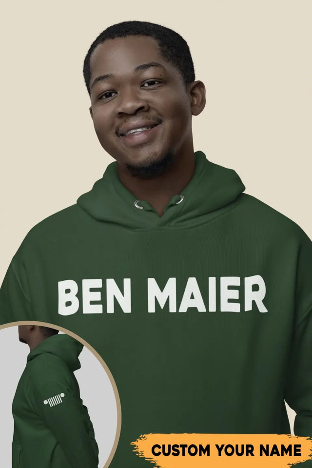 Personalized Man Jeep Custom Name Hoodie 2D Printed HN231766