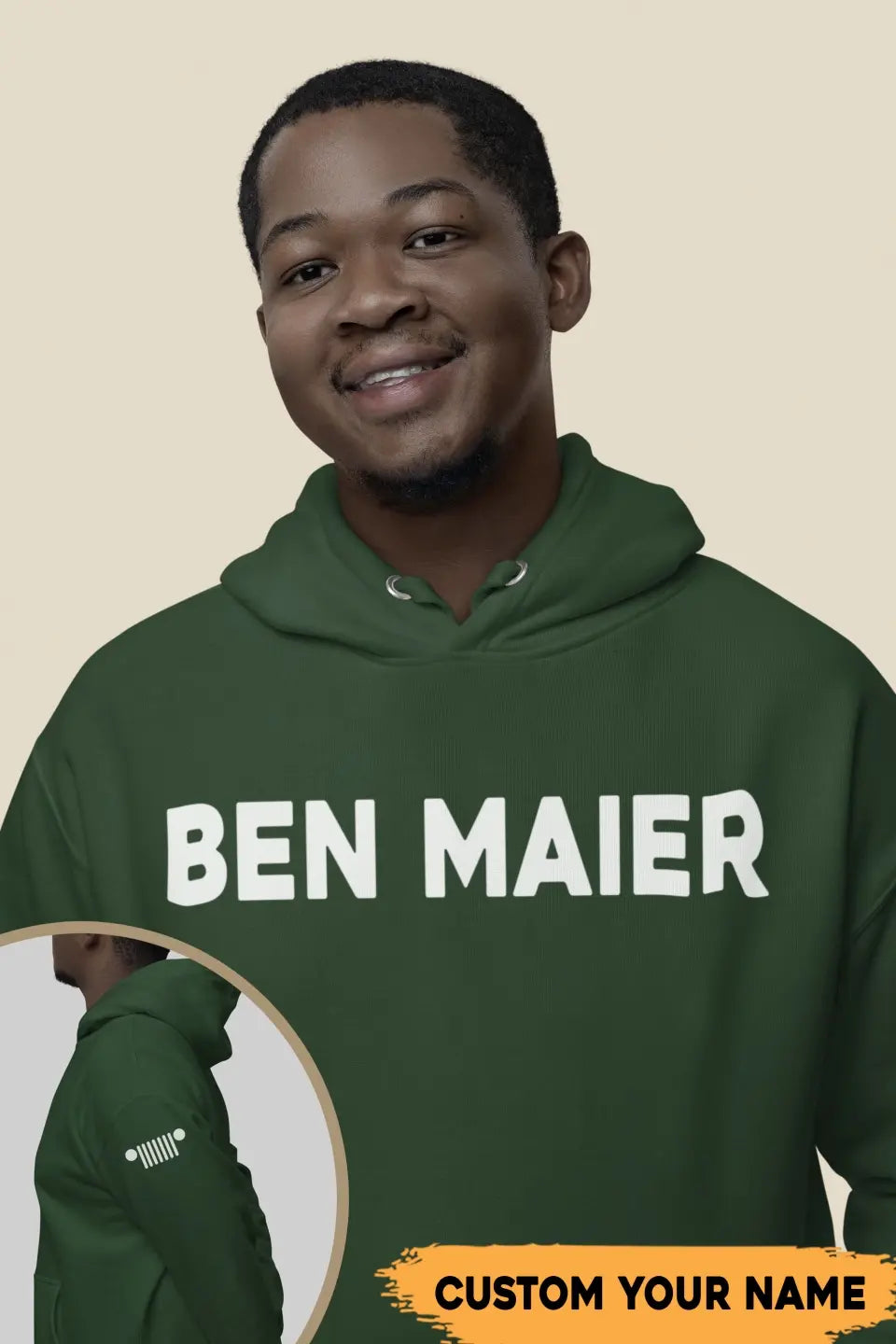 Personalized Man Jeep Custom Name Hoodie 2D Printed HN231766