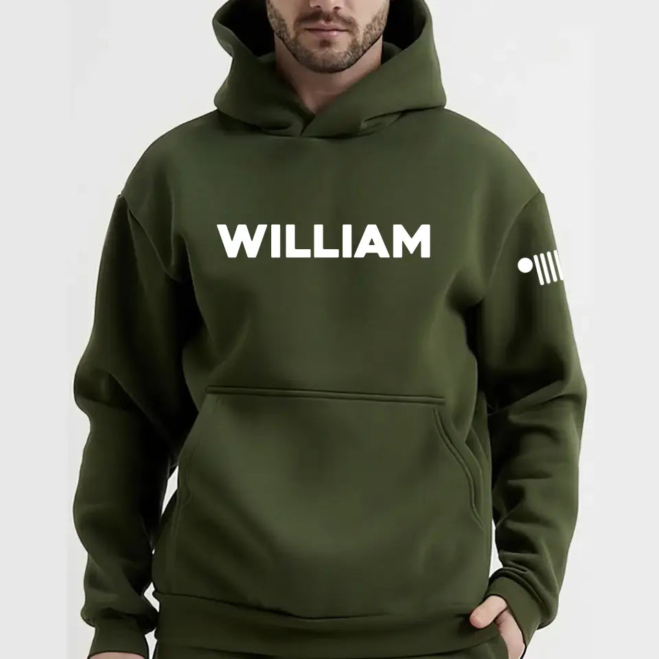 Personalized Man Jeep Custom Name Hoodie 2D Printed HN231766