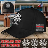 Personalized Retired Australian Firefighter Flag Black Cap VQ2407