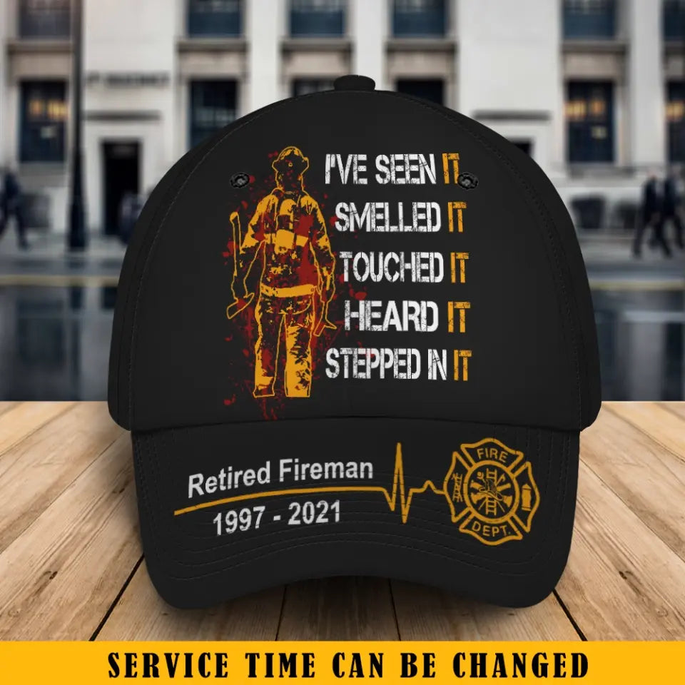 Personalized Firefighter Flag Black Cap 231755AHVH