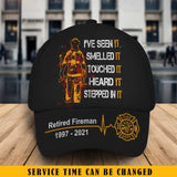 Personalized Firefighter Flag Black Cap 231755AHVH