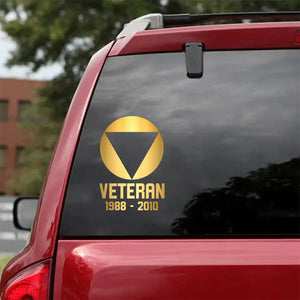 Personalized Austria Military Veteran Retired Decal Printed QTVQ2404