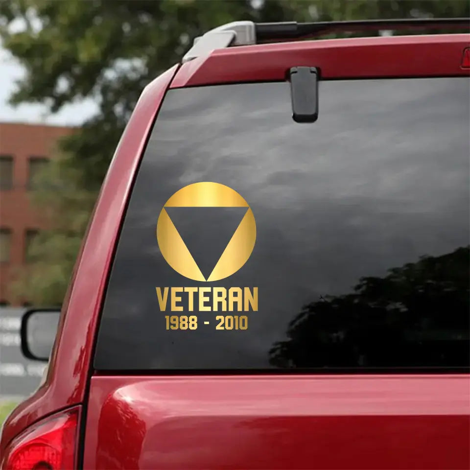 Personalized Austria Military Veteran Retired Decal Printed QTVQ2404