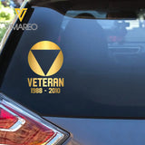 Personalized Austria Military Veteran Retired Decal Printed QTVQ2404