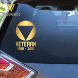 Personalized Austria Military Veteran Retired Decal Printed QTVQ2404