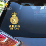 Personalized Netherlands Military Veteran Retired Decal Printed QTVQ2404