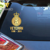 Personalized Netherlands Military Veteran Retired Decal Printed QTVQ2404