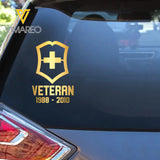 Personalized Swiss Military Veteran Retired Decal Printed QTVQ2404