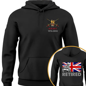 Personalized UK Veteran Custom Time Hoodie 2D Printed VQ2418