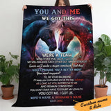 Personalized You And Me We Got This We're A Team Whatever You Lack I Got You Couple Gift Sherpa or Fleece Blanket Printed HN2432
