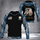 Personalized In Your Darkest Hour When The Demons Come Call On Me Brother And We Will Fight Them Together US Veteran Custom Name & Time Hoodie 3D Printed KVH2434