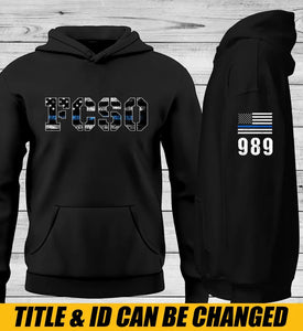 Personalized US Police Custom ID Hoodie 2D Printed QTLVA2449