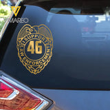 Personalized I Support Law Enforcement Decal Printed QTHN2451