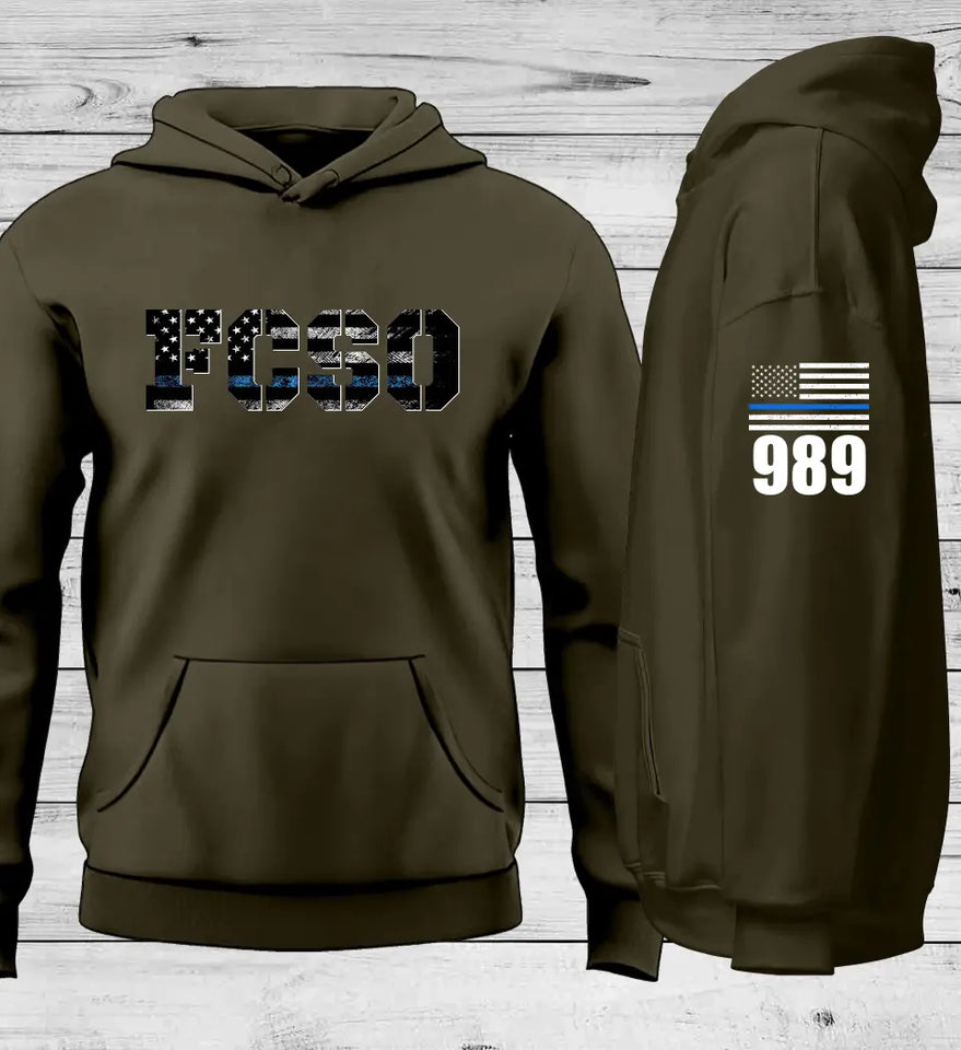 Personalized US Police Custom ID Hoodie 2D Printed QTLVA2449