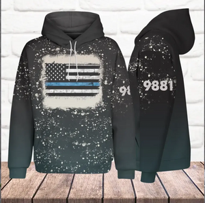 Personalized US Police Custom ID Hoodie 3D Printed QTVQ2467